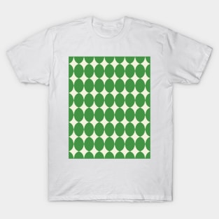 Mid Century Modern Pattern in Green T-Shirt